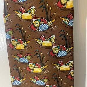 Madelios Paris Duck Design Silk Tie